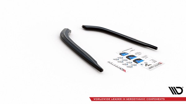 Maxton Rear Side Splitters BMW 5 G30 - Gloss Black