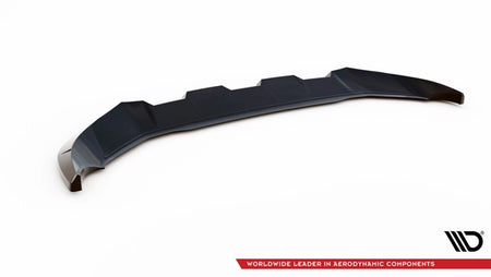 Maxton Front Splitter V.1 Audi Q4 E-Tron Sportback Mk1 - Gloss Black