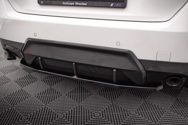 Maxton Central Rear Splitter For BMW 2 Coupe M-Pack G42 - Gloss Black