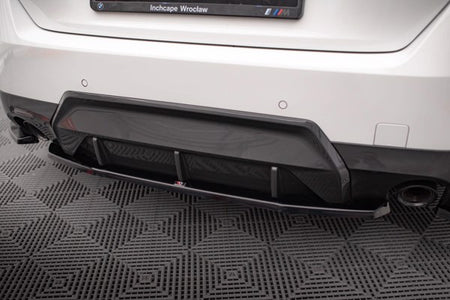 Maxton Central Rear Splitter For BMW 2 Coupe M-Pack G42 - Gloss Black