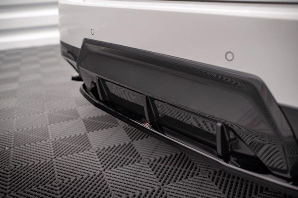 Maxton Central Rear Splitter For BMW 2 Coupe M-Pack G42 - Gloss Black