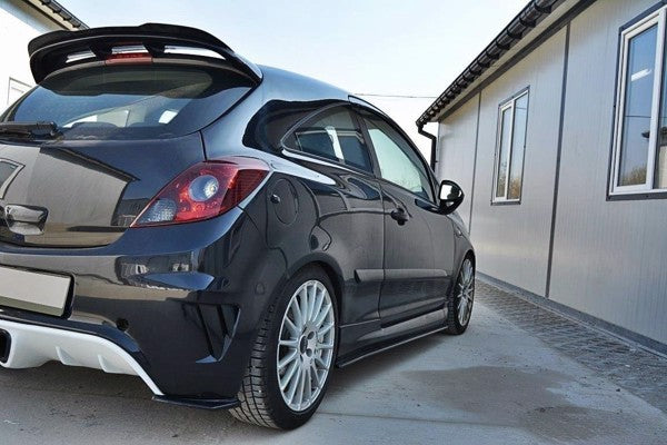 Maxton Side Skirts Diffusers Opel Corsa D Opc / Vxr - Gloss Black