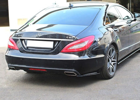 Maxton Rear Side Splitters Mercedes Cls C218 - Gloss Black