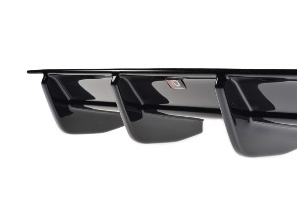Maxton Rear Valance VW Golf 7 R Variant Facelift  - Gloss Black