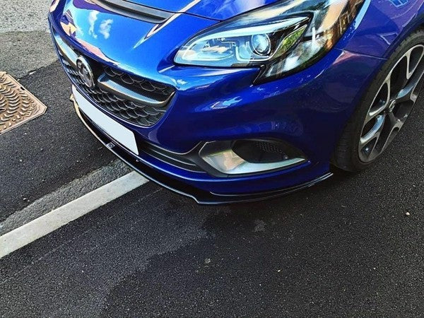 Maxton Front Splitter Opel Corsa E Opc / Vxr - Gloss Black