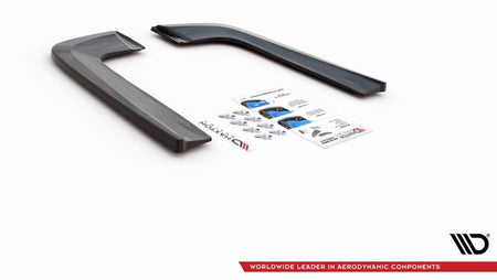 Maxton Rear Side Splitters V.2 Mercedes-Benz V-Class Amg-Line W447 Facelift - Gloss Black