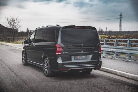 Maxton Rear Side Splitters V.2 Mercedes-Benz V-Class Amg-Line W447 Facelift - Gloss Black