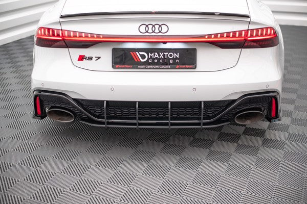 Maxton Street Pro Rear Diffuser Audi RS7 C8 / RS6 C8 - Black