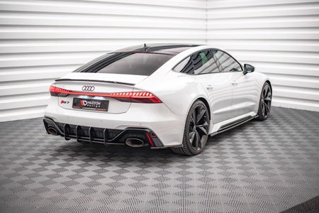 Maxton Street Pro Rear Diffuser Audi RS7 C8 / RS6 C8 - Black