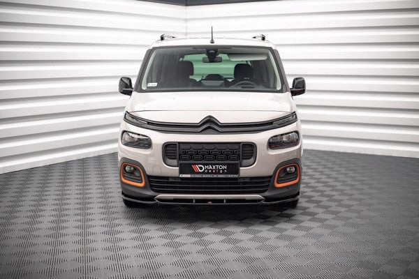 Maxton Front Splitter Citroen Berlingo Mk3 - Gloss Black