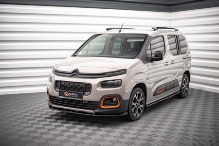 Maxton Front Splitter Citroen Berlingo Mk3 - Gloss Black