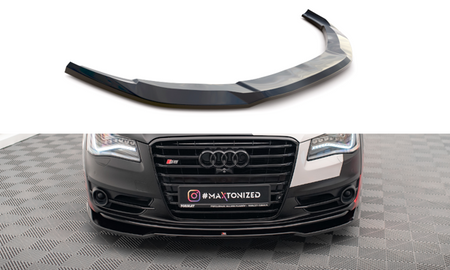 Maxton Front Splitter V.1 Audi S8 D4 - Gloss Black