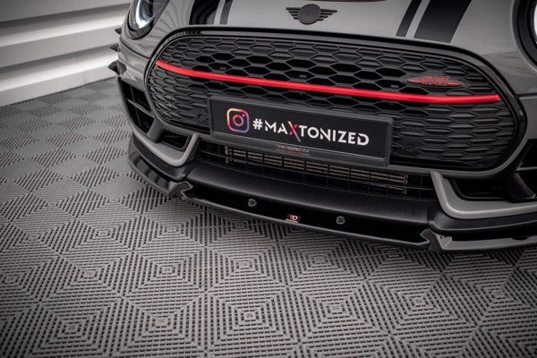 Maxton Front Splitter V.3 Mini Cooper Clubman John Cooper Works F54  - Gloss Black