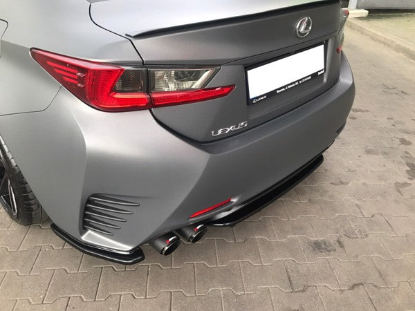 Maxton Rear Side Splitters Lexus Rc  - Gloss Black
