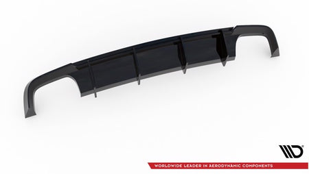 Maxton Rear Valance Audi S6 / A6 S-Line C7 Fl - Gloss Black