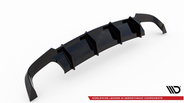 Maxton Rear Valance Audi S6 / A6 S-Line C7 Fl - Gloss Black