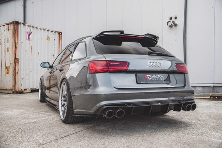 Maxton Rear Valance Audi S6 / A6 S-Line C7 Fl - Gloss Black