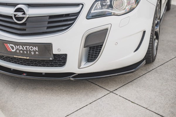 Maxton Front Splitter V.2 Opel Insignia Mk. 1 Opc Facelift - Gloss Black