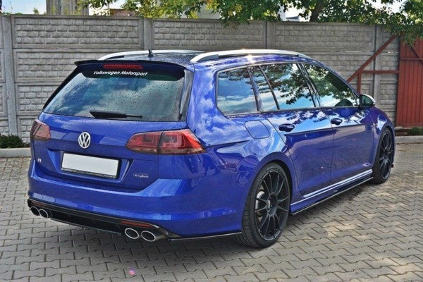 Maxton Rear Side Splitters VW Golf Mk7 R Estate - Gloss Black