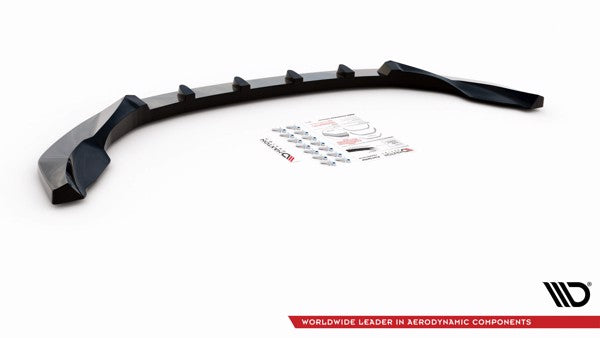 Maxton Front Splitter V.3 Nissan 370Z Facelift - Gloss Black