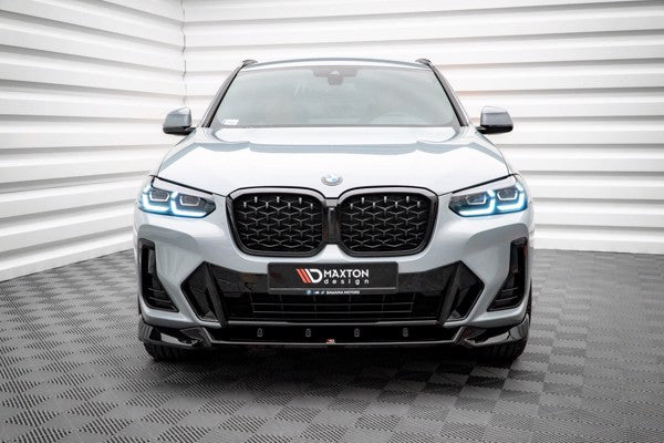 Maxton Front Splitter V.2 BMW X4 M-Pack G02 Facelift - Gloss Black