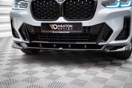 Maxton Front Splitter V.2 BMW X4 M-Pack G02 Facelift - Gloss Black