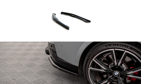 Maxton Rear Side Splitters V.2 BMW 2 Coupe M240I G42 - Gloss Black
