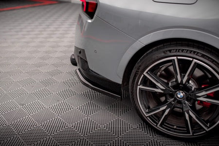 Maxton Rear Side Splitters V.2 BMW 2 Coupe M240I G42 - Gloss Black
