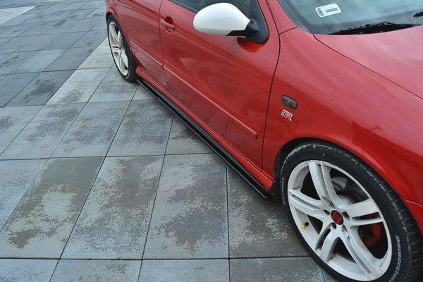 Maxton Side Skirts Diffusers Seat Leon Mk1 Cupra - Gloss Black
