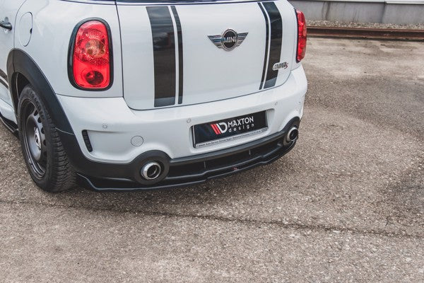 Maxton Central Rear Splitter Mini Countryman Mk1 Jcw - Gloss Black