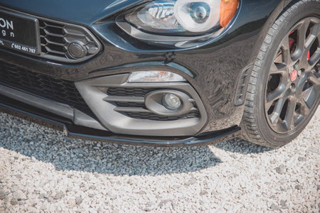Maxton Front Splitter Fiat 124 Spider Abarth - Gloss Black