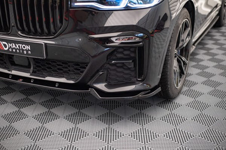 Maxton Front Splitter V.2 BMW X7 M G07 - Gloss Black