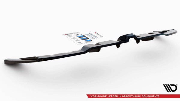 Maxton Central Rear Splitter (With Vertical Bars) Mercedes-Amg Gle Coupe C167 - Gloss Black