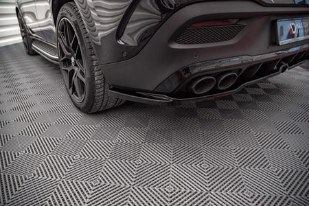 Maxton Central Rear Splitter (With Vertical Bars) Mercedes-Amg Gle Coupe C167 - Gloss Black