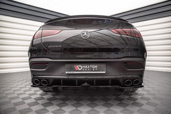 Maxton Central Rear Splitter (With Vertical Bars) Mercedes-Amg Gle Coupe C167 - Gloss Black
