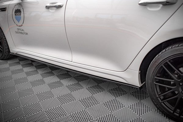 Maxton Side Skirts Diffusers Kia Optima Mk4 - Gloss Black
