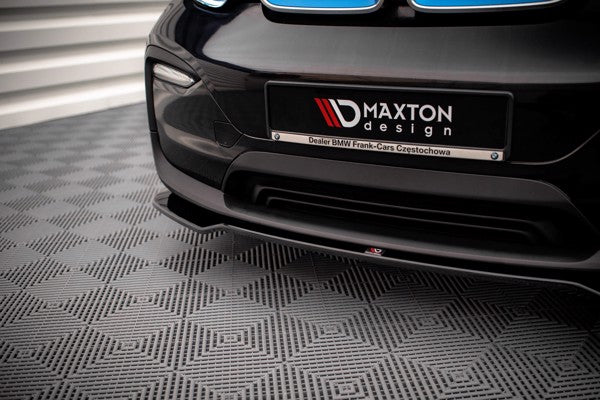 Maxton Front Splitter V.1 BMW I3 Mk1 Facelift - Gloss Black