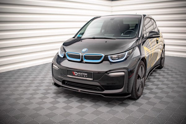 Maxton Front Splitter V.1 BMW I3 Mk1 Facelift - Gloss Black