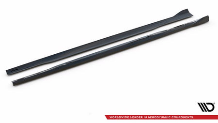 Maxton Side Skirts Diffusers V.2 Audi S8 D4 - Gloss Black