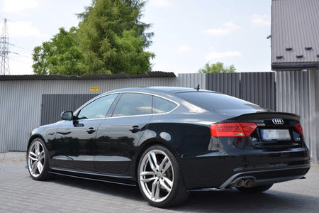 Maxton Spoiler Extension Audi A5 Sportback S-Line Mk1. Facelift (8T) - Gloss Black
