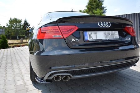 Maxton Spoiler Extension Audi A5 Sportback S-Line Mk1. Facelift (8T) - Gloss Black