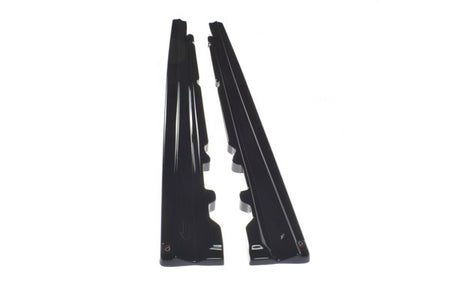 Maxton Side Skirts Diffusers Mercedes-Benz E43 Amg / Amg-Line W213 - Gloss Black