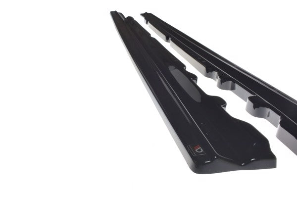 Maxton Side Skirts Diffusers Mercedes-Benz E43 Amg / Amg-Line W213 - Gloss Black