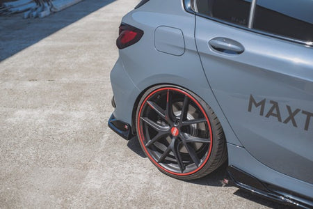 Maxton Rear Side Splitters V.4 For BMW 1 F40 M-Pack/ M135I - Gloss Black