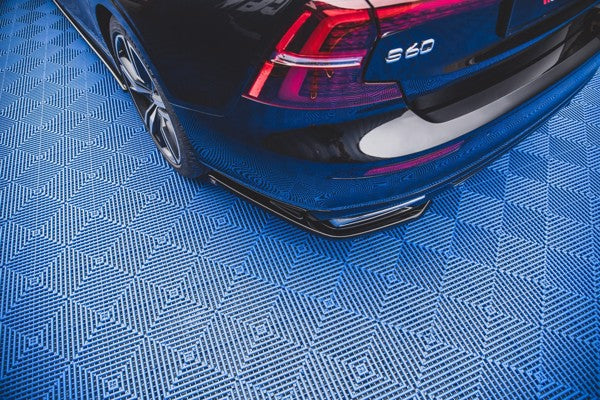Maxton Rear Side Splitters Volvo S60/V60 R-Design Mk3 - Gloss Black