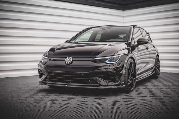 Maxton Front Splitter V.5 Volkswagen Golf R Mk8 - Gloss Black