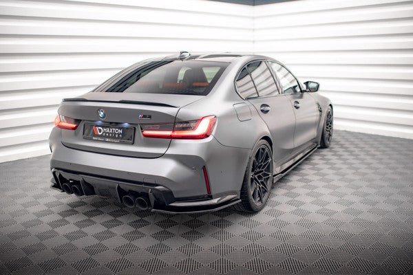 Maxton Rear Side Splitters V.2 BMW M3 G80 - Gloss Black