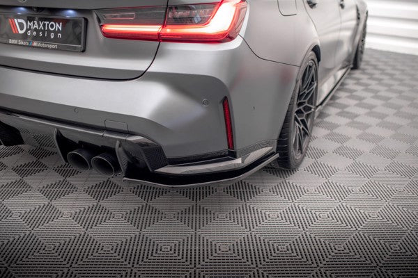 Maxton Rear Side Splitters V.2 BMW M3 G80 - Gloss Black