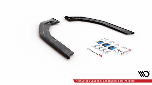 Maxton Rear Side Splitters V.2 BMW M3 G80 - Gloss Black
