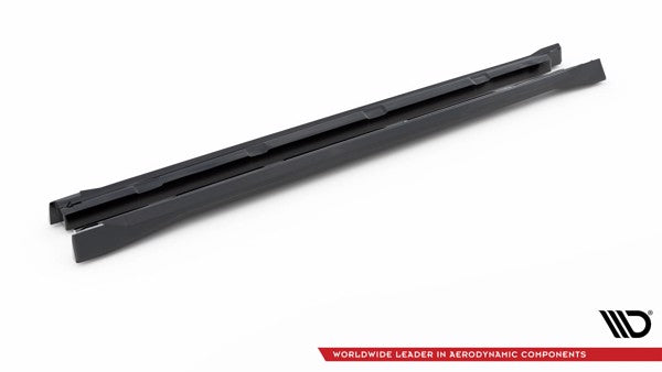 Maxton Side Skirts Diffusers Skoda Karoq Sportline Mk1 Facelift - Gloss Black
